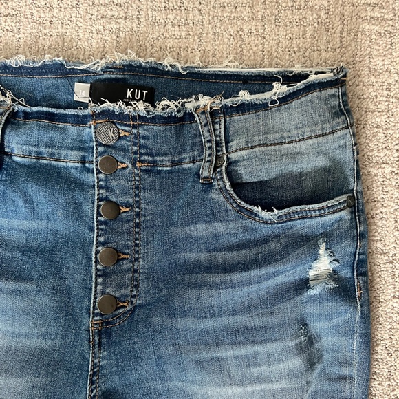 Kut Distressed Skinny Jeans (size 12) - Picture 2 of 4